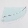 Стеклянная полка FRAP F1907-2 2-ярусная угловая хром